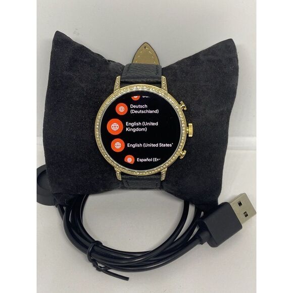 Fossil Gen 4 Authentic Digital Dial Smart Watch Custom Band FTW6012 AB389 - Picture 1 of 9